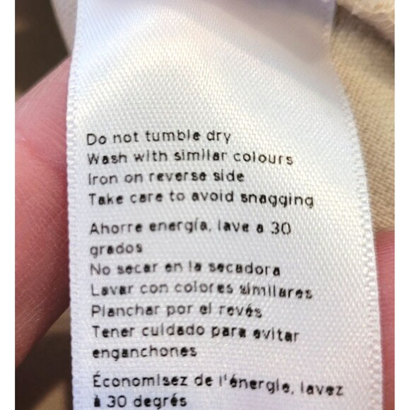 TOPSHOP Snap & Zip Midi Sz 6 Cream Moto Skirt Work Career Luxury Designer Slit - Picture 8 of 10